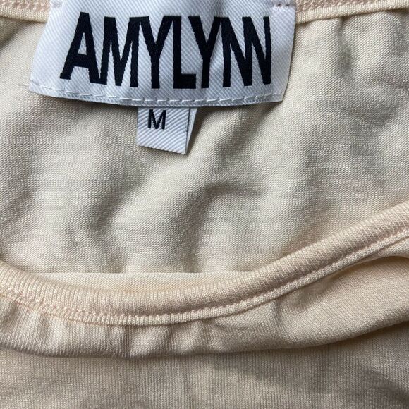 AmyLynn Camisole Chemise Nightgown Peach Beige Size Medium - Picture 3 of 8